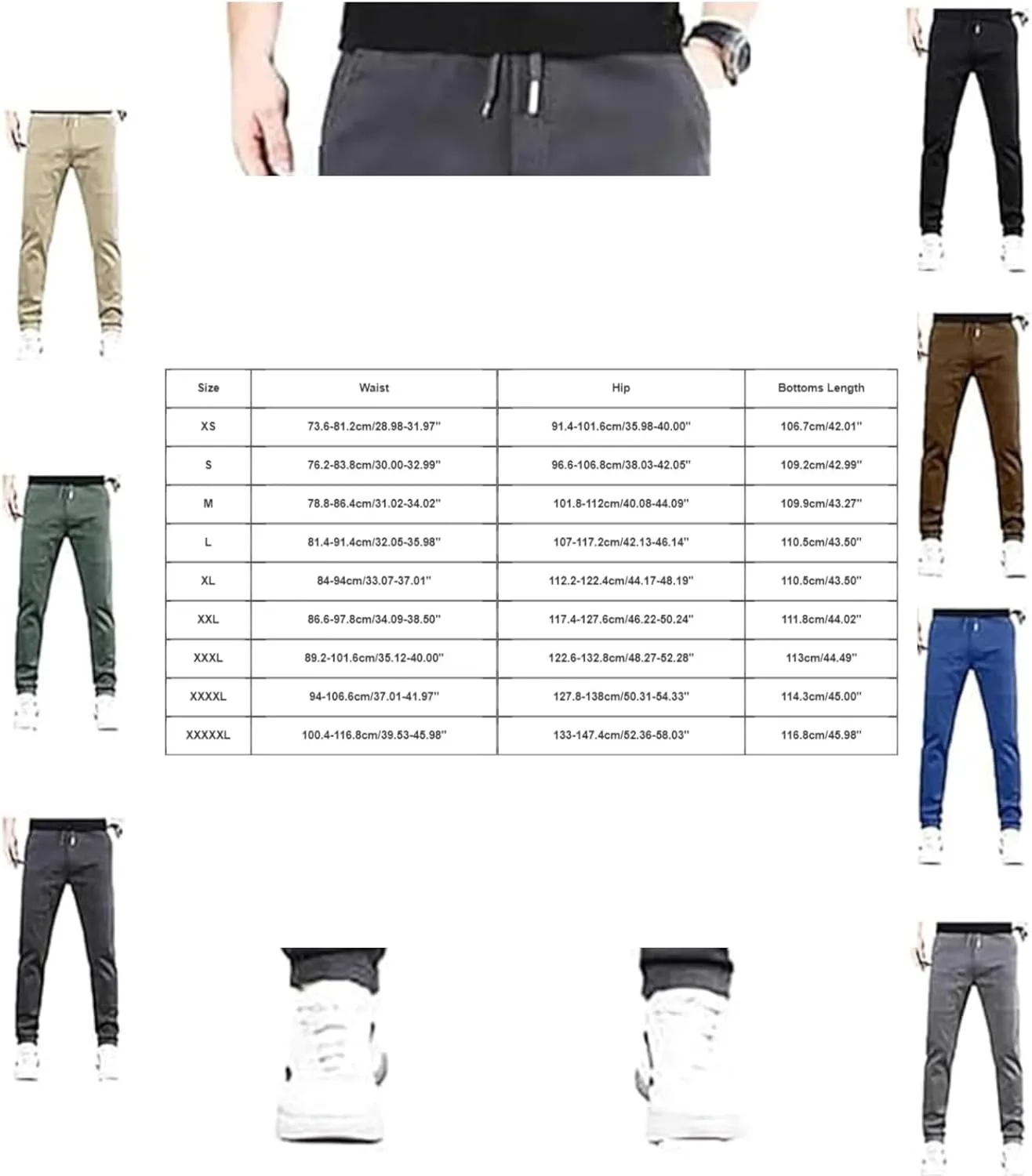 6 Pocket Cargo Pants Men, Pants,Mencomfy Cargo Pants,Men's Casual Medium & Long Multi-Pockets Pants