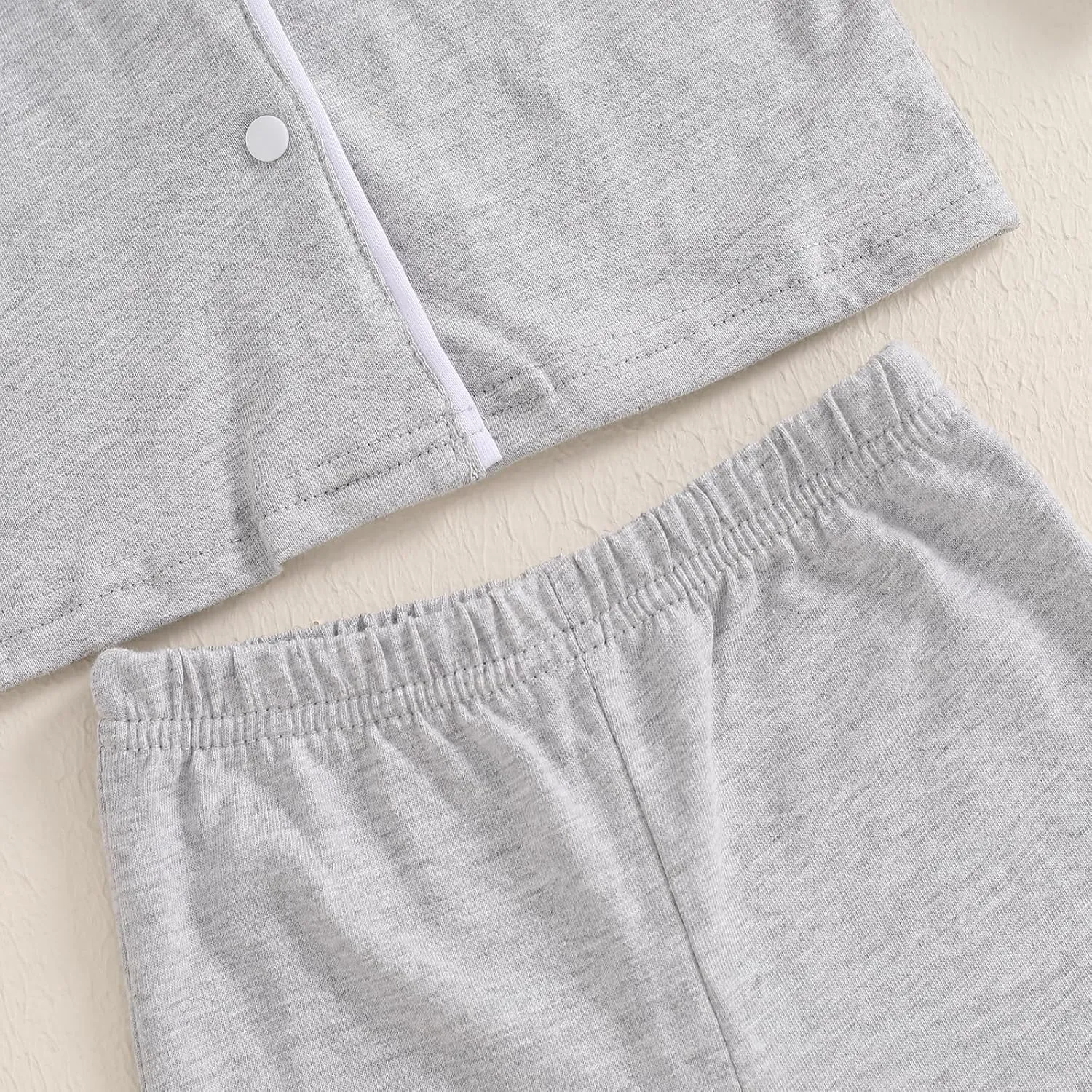 Balaflyie Baby Button Down Pajamas Set Shirt and Pants Toddler Cotton Pjs Long Sleeve Sleepwear