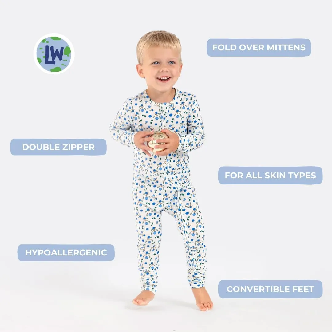 Bamboo PJs – Baby Boys & Girls Romper Onesies – Long Sleeve Toddler Pajamas for Kids