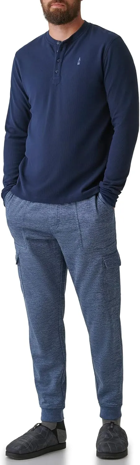 BASS OUTDOOR Men's Henley Long Sleeve Tee