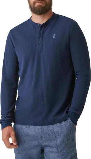 BASS OUTDOOR Men's Henley Long Sleeve Tee