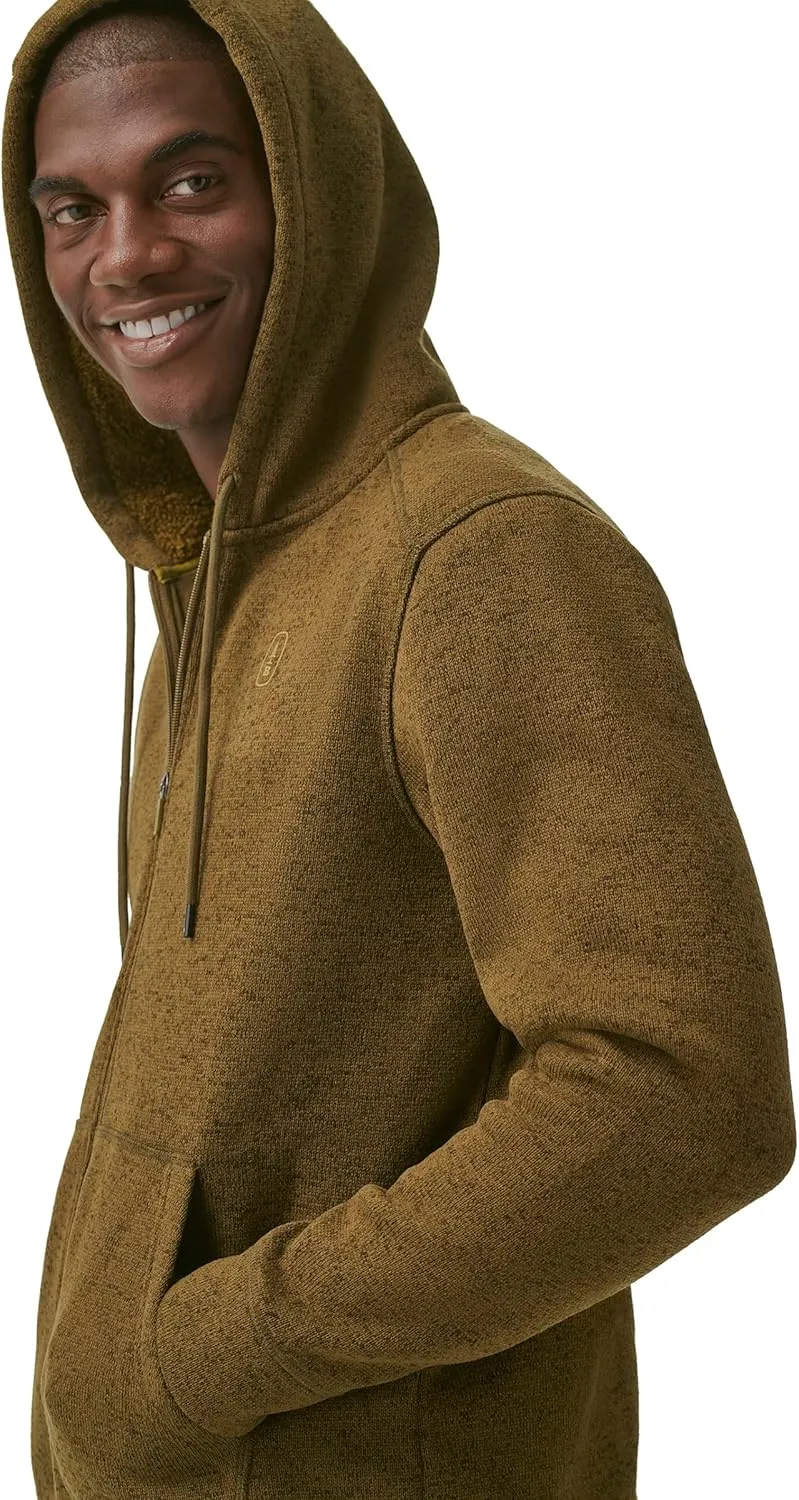 BASS OUTDOOR Men's Sherpa Lined Hood Zip-up Jacket
