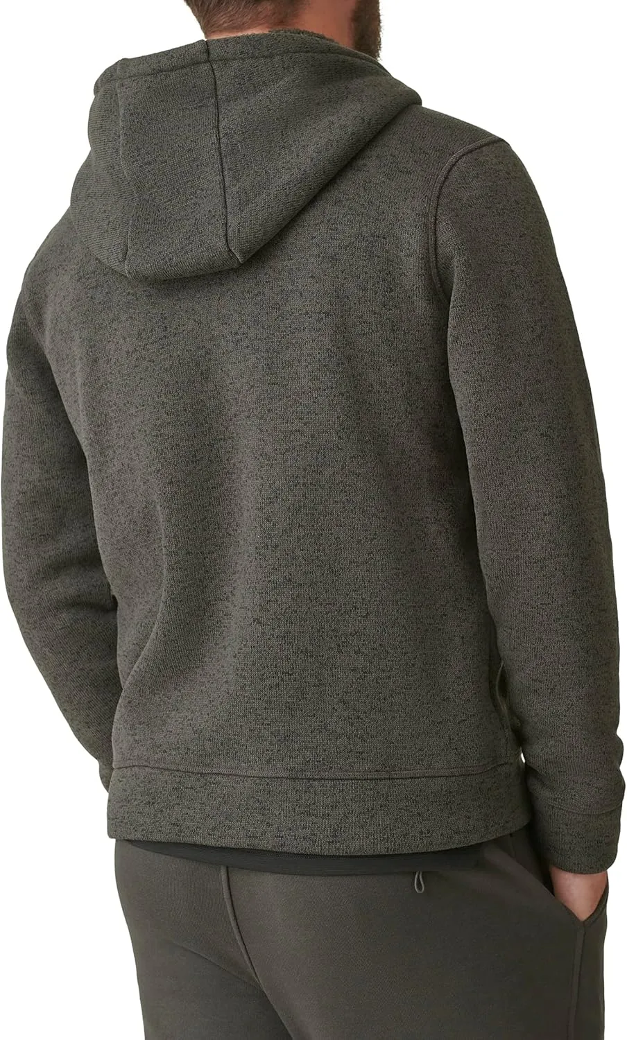 BASS OUTDOOR Men's Sherpa Lined Hood Zip-up Jacket