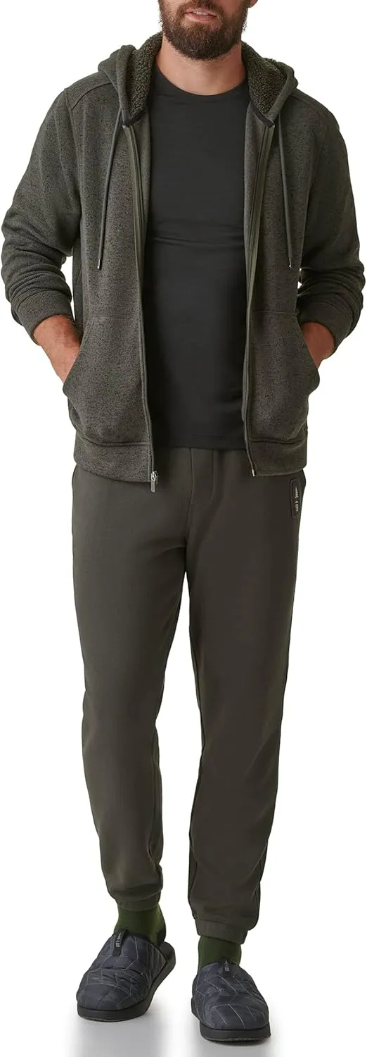 BASS OUTDOOR Men's Sherpa Lined Hood Zip-up Jacket