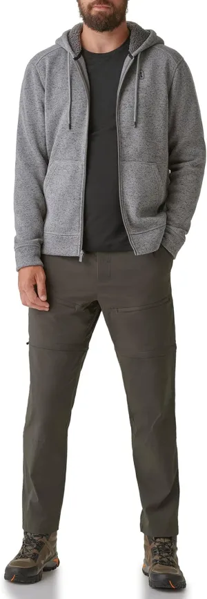 BASS OUTDOOR Men's Sherpa Lined Hood Zip-up Jacket