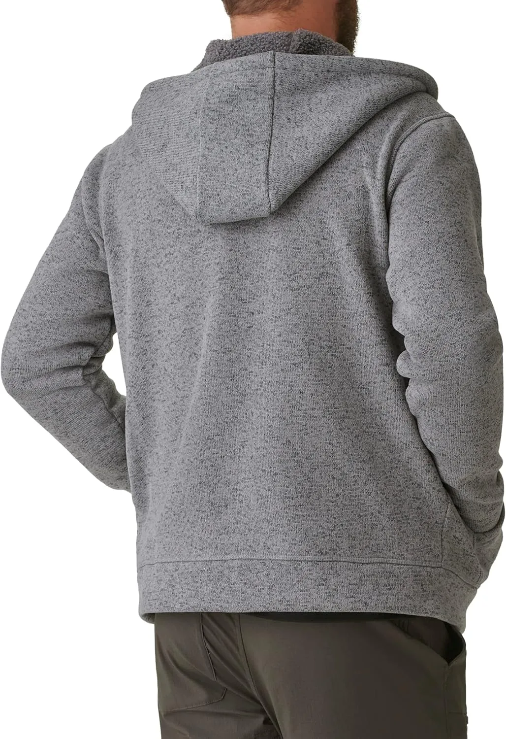 BASS OUTDOOR Men's Sherpa Lined Hood Zip-up Jacket