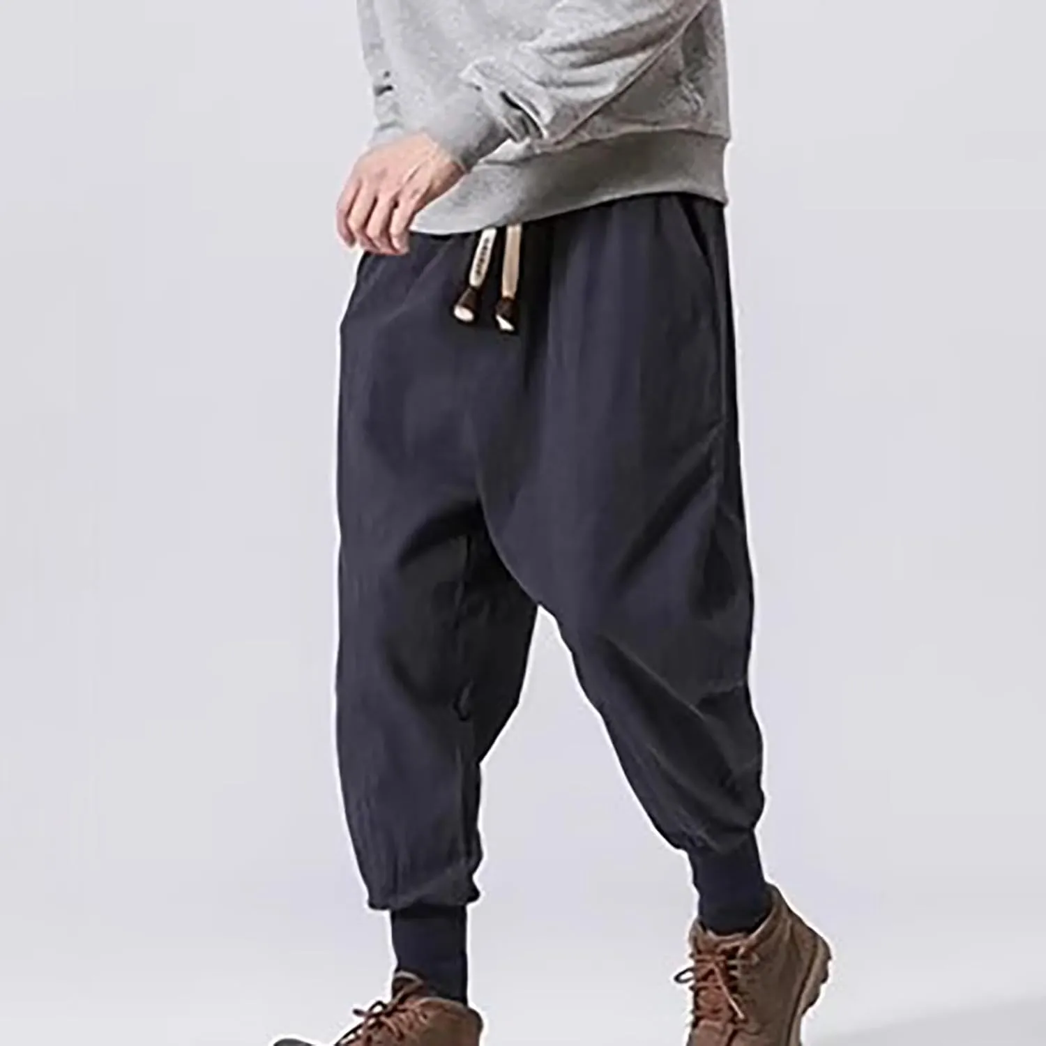 Big and Tall Cargo Pants for Men Sweatpants for Men Fit Combat Cargo Pants Elastic Waist Hiking Bottoms Jogging Pants