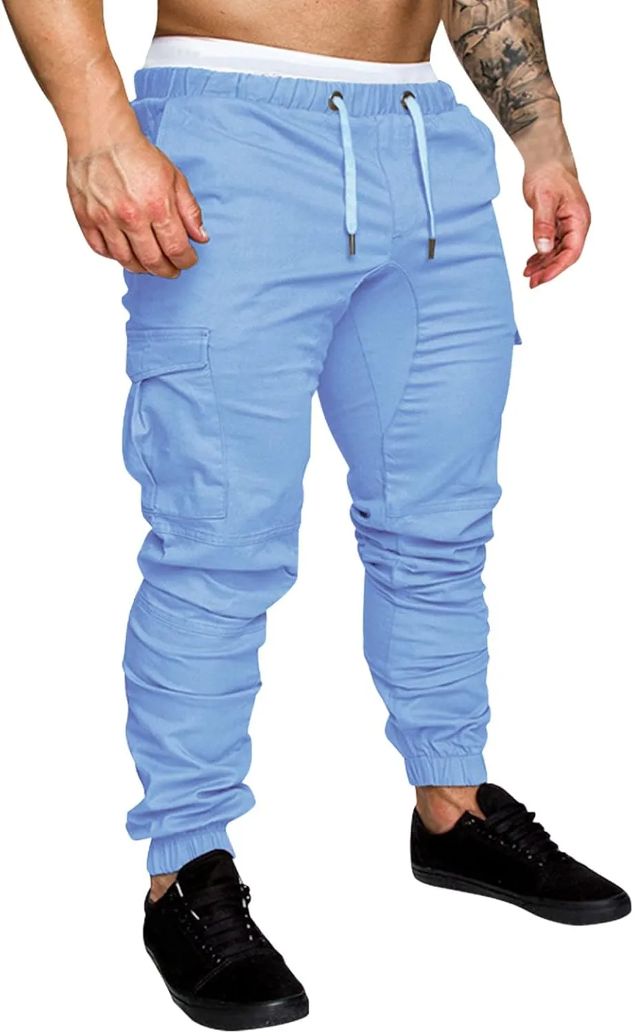 Big and Tall Cargo Pants for Men Sweatpants for Men Leg Workout Sweatpants Slim Fit Trousers Mens Sweatpants Athletic