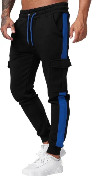 Big and Tall Cargo Pants for Men Sweatpants for Men with Pockets Men's Athletic Running Sport Jogger Pants Drawstring