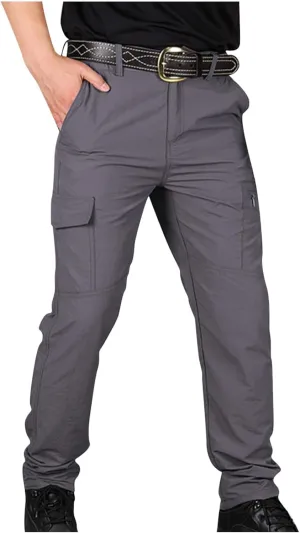 Cargo Pants for Men Lightweight Stretch Hiking Pants Military Cargo Work Pants Ripstop Tactical Waterproof Pants