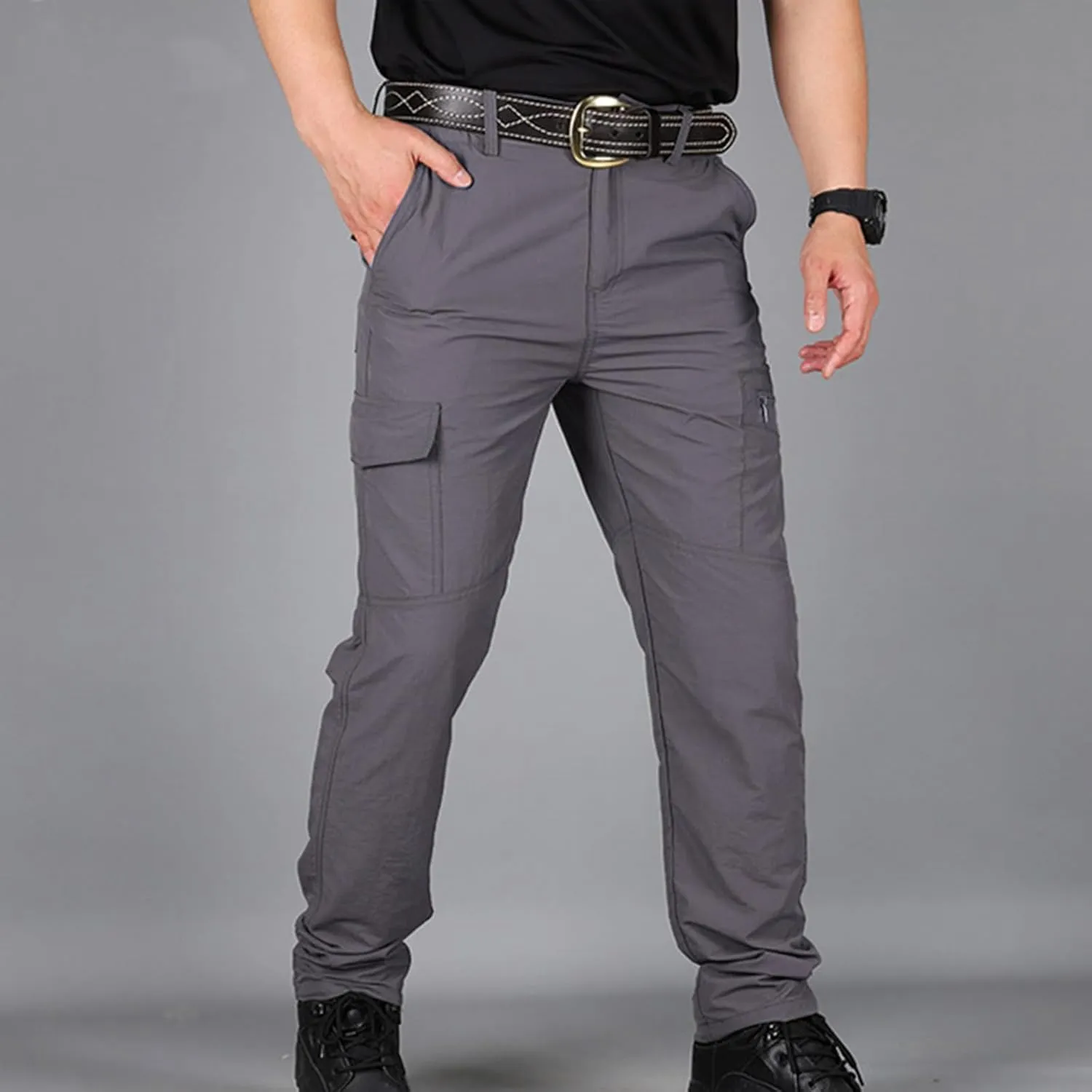 Cargo Pants for Men Lightweight Stretch Hiking Pants Military Cargo Work Pants Ripstop Tactical Waterproof Pants