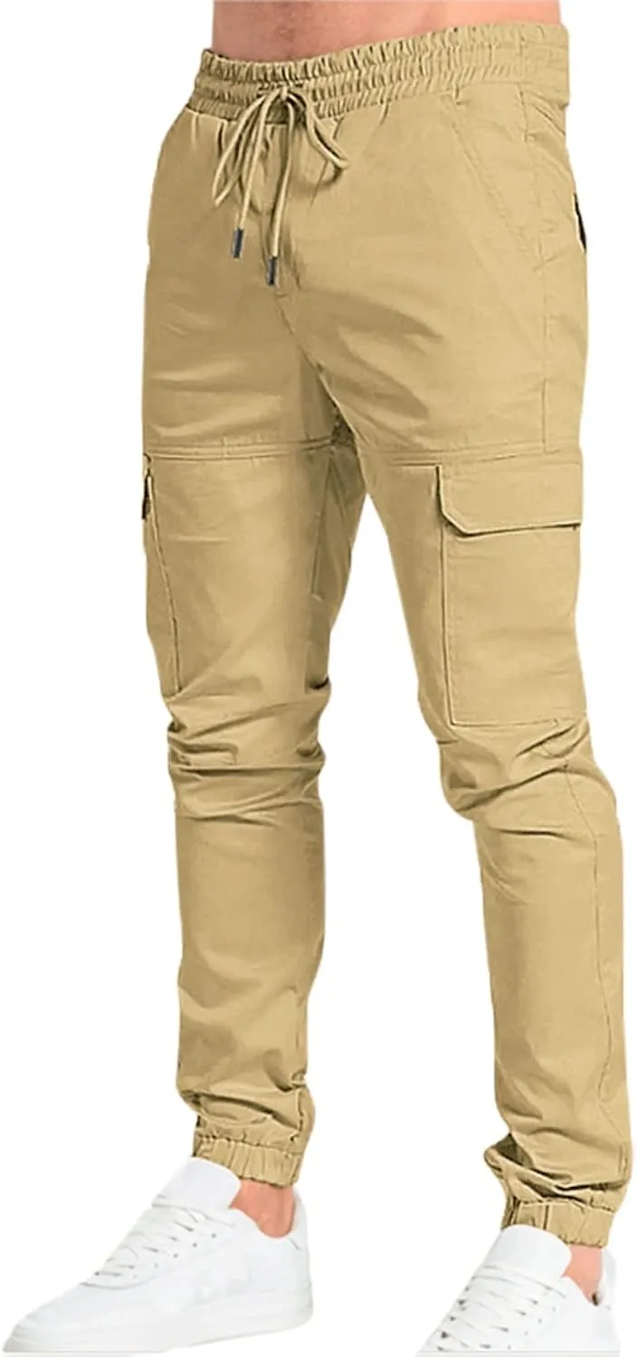 Cargo Pants for Men Relaxed Fit Bottom Casual Baggy Athletic Running Training Jogger Pants Men's Cargo Trousers Work