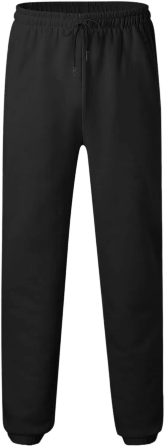 Cargo Pants for Men Relaxed Fit Elastic Waist Baggy Drop Crotch Sweatpant Mens Heavyweight Sweatpants Fleece Trousers