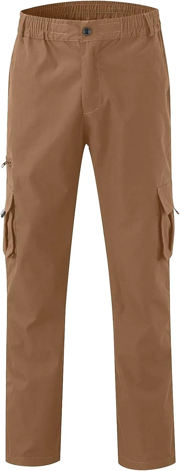 Cargo Pants for Men Relaxed Fit Jogger Sweatpants Motocross Dirt Bike Jogger Elastic Waist Pajama Pants with Pockets