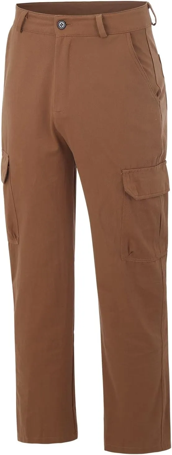 Cargo Pants for Men Relaxed Fit Mens Cargo Pants Tapered Gym Running Workout Pants Letter Print Fleece Casual Joggers