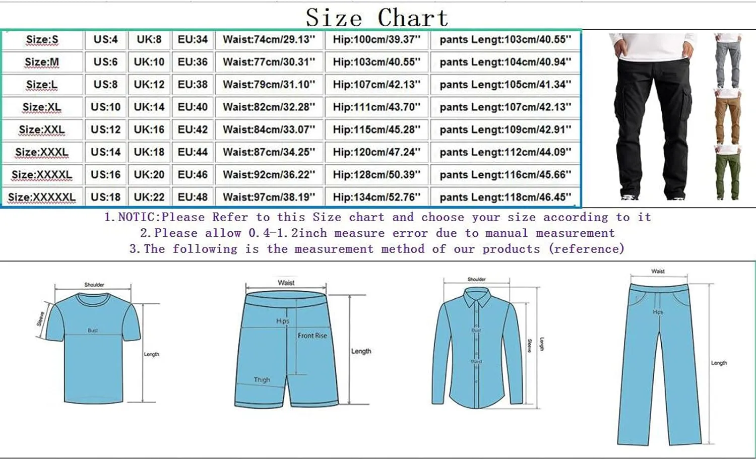 Cargo Pants for Men Relaxed Fit Mens Cargo Pants Tapered Gym Running Workout Pants Letter Print Fleece Casual Joggers