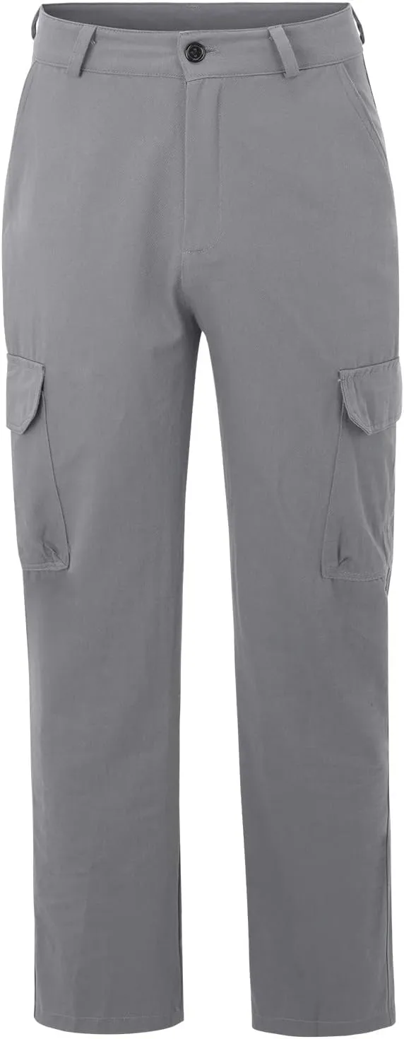 Cargo Pants for Men Relaxed Fit Mens Cargo Pants Tapered Gym Running Workout Pants Letter Print Fleece Casual Joggers