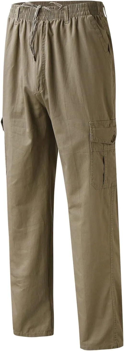 Cargo Pants for Men Relaxed Fit Men's Hiking Cargo Pants Slim Fit Stretch Jogger Cycling Waterproof Pant with Pockets