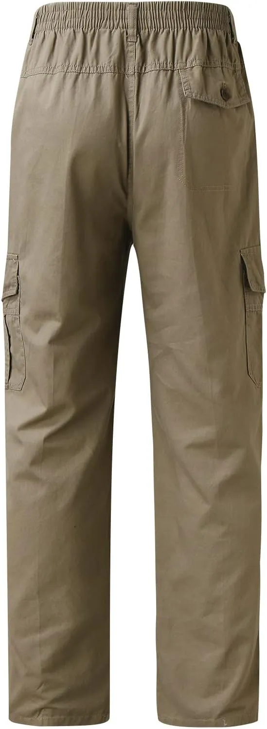 Cargo Pants for Men Relaxed Fit Men's Hiking Cargo Pants Slim Fit Stretch Jogger Cycling Waterproof Pant with Pockets