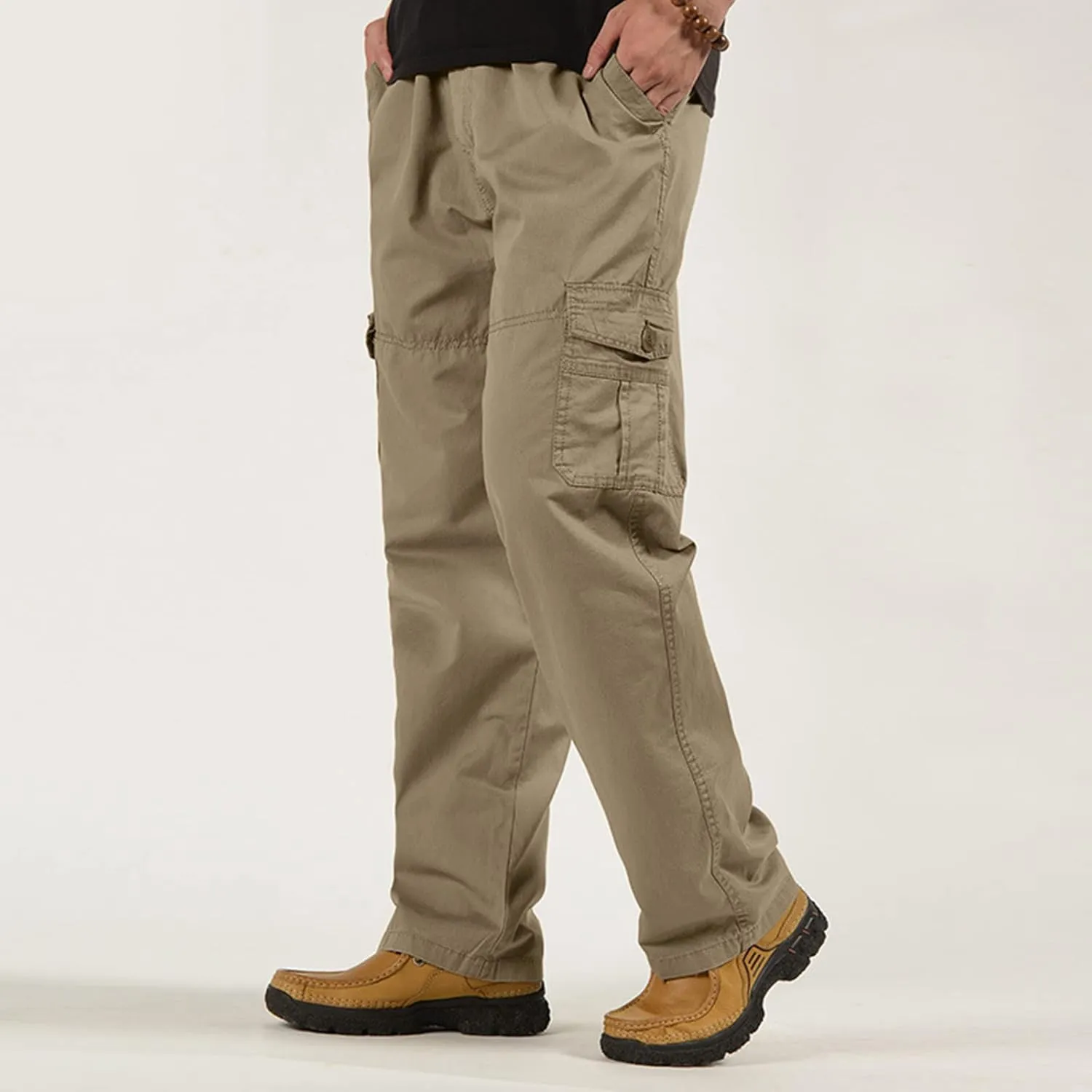 Cargo Pants for Men Relaxed Fit Men's Hiking Cargo Pants Slim Fit Stretch Jogger Cycling Waterproof Pant with Pockets