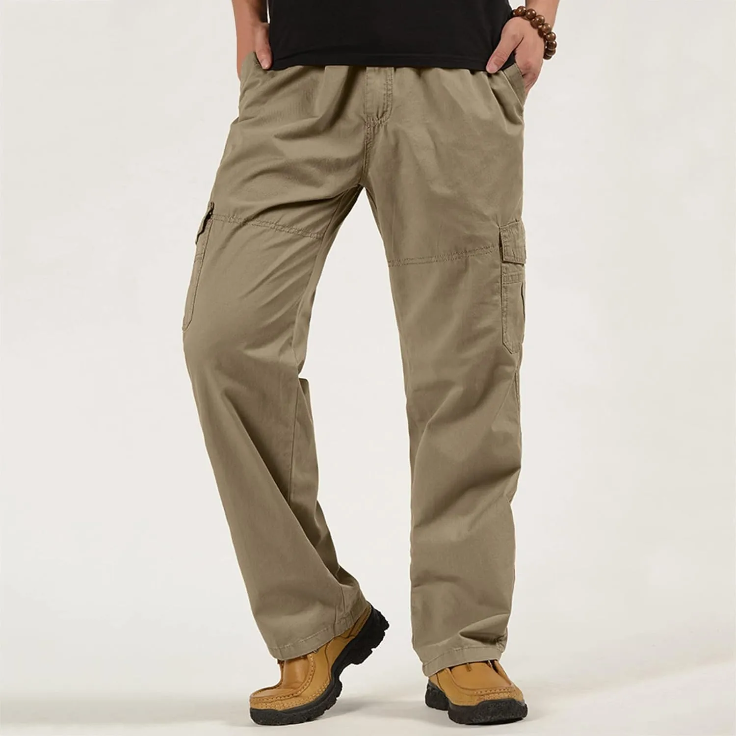 Cargo Pants for Men Relaxed Fit Men's Hiking Cargo Pants Slim Fit Stretch Jogger Cycling Waterproof Pant with Pockets