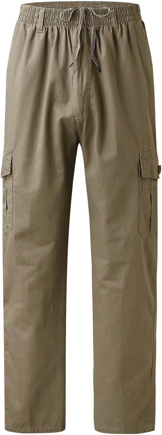 Cargo Pants for Men Relaxed Fit Men's Hiking Cargo Pants Slim Fit Stretch Jogger Cycling Waterproof Pant with Pockets
