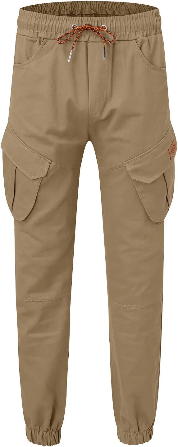 Cargo Pants for Men Relaxed Fit Multi Pockets Outdoor Sports Trousers Mens Casual Joggers Pants Big and Tall Athletic
