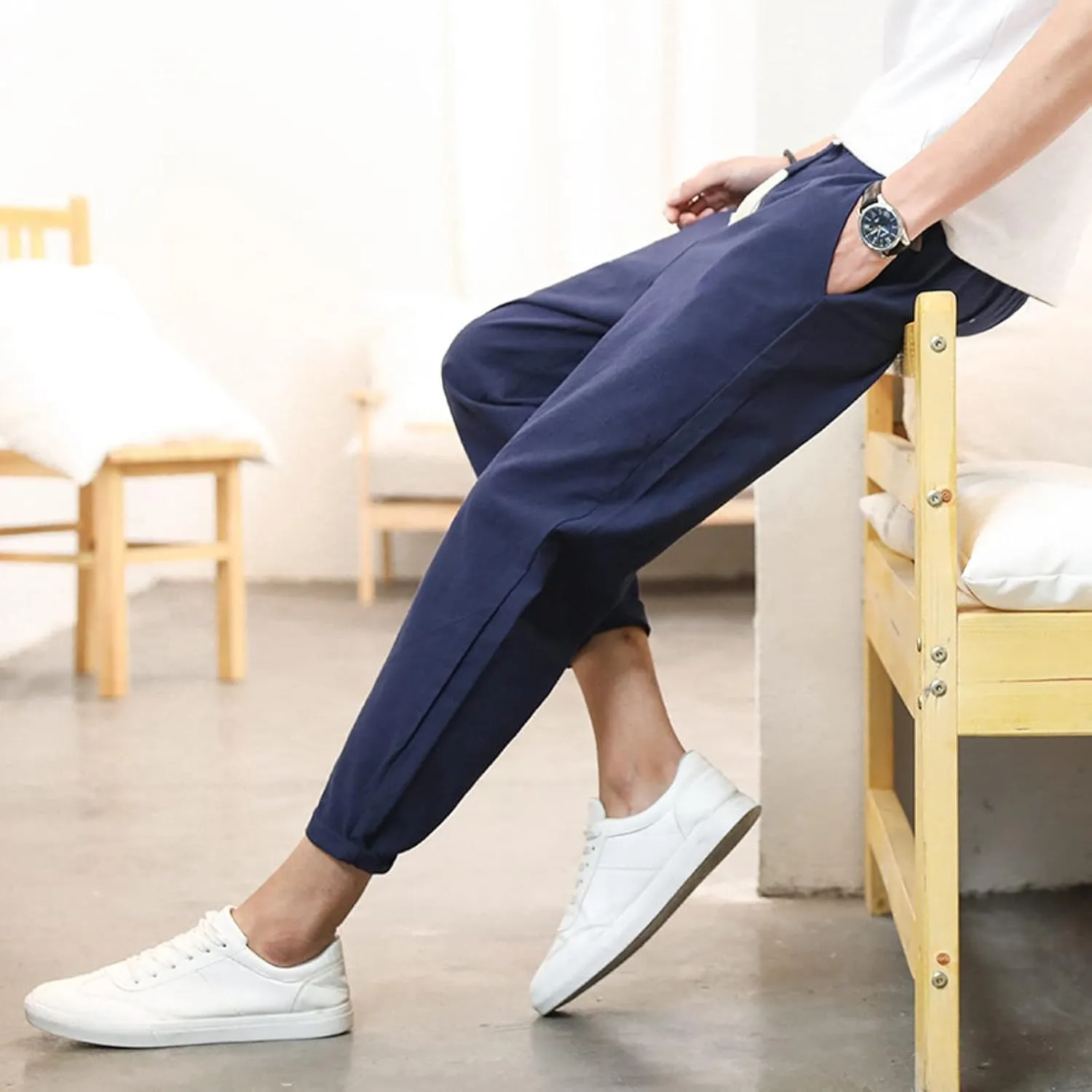 Cargo Pants for Men Relaxed Fit Pants for Men Skinny Mens Dress Pants Stretch Slim Fit Business Casual Dress Pants