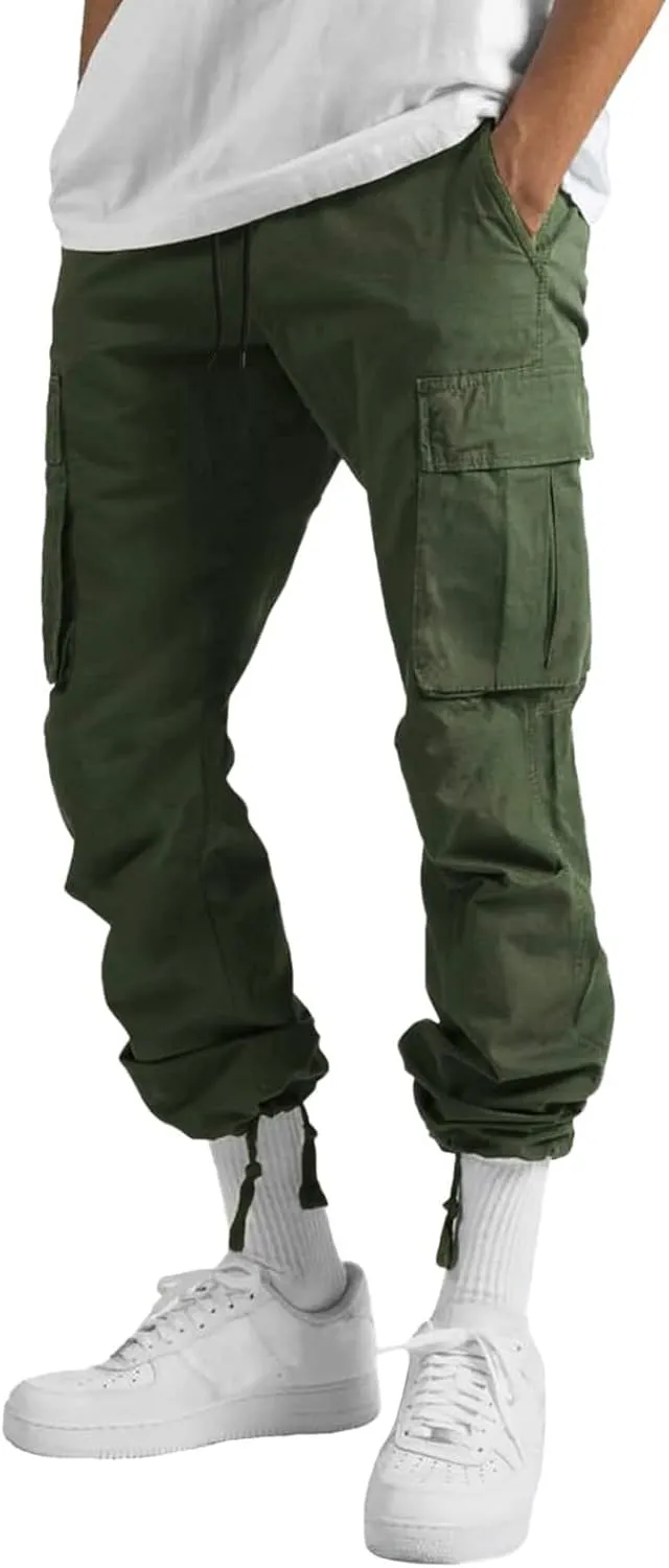 Cargo Pants for Men Relaxed Fit Slim Striped Workout Casual Tapered Sweatpants Men's Pants Casual Cargo Men's Jogger