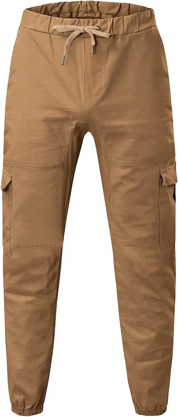 Cargo Pants for Men Relaxed Fit Sweatpants Stretch Elastic Running Athletic Cargo Sports Sweatpants for Men Men Pants