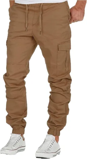 Cargo Pants for Men Relaxed Fit Sweatpants Stretch Elastic Running Athletic Cargo Sports Sweatpants for Men Men Pants