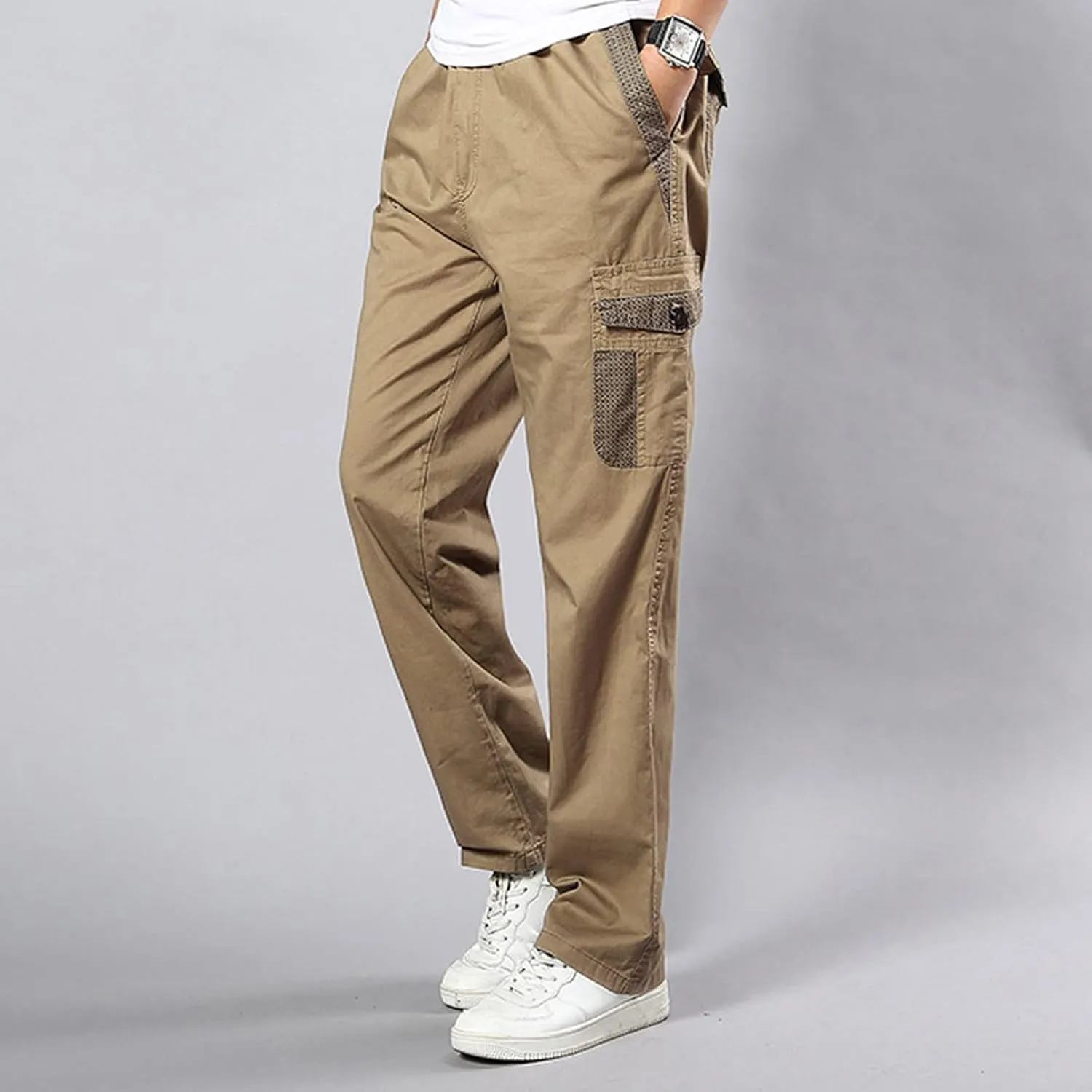 Cargo Sweatpants for Men Mens Lounge Pants for Men Pants Casual Rope Loose Heavyweight Fit Cargo for Men Loose Sports