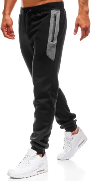 Cargo Sweatpants for Men Mens Lounge Pants Joggers Warm Fleece Heavyweight Gym Athletic Running Track 5 Pocket Winter