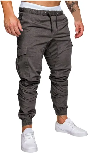 Cargo Sweatpants for Men Mens Lounge Pants Men Casual Cargo Pants Hiking Pants Workout Joggers Men's Reflective Cargo