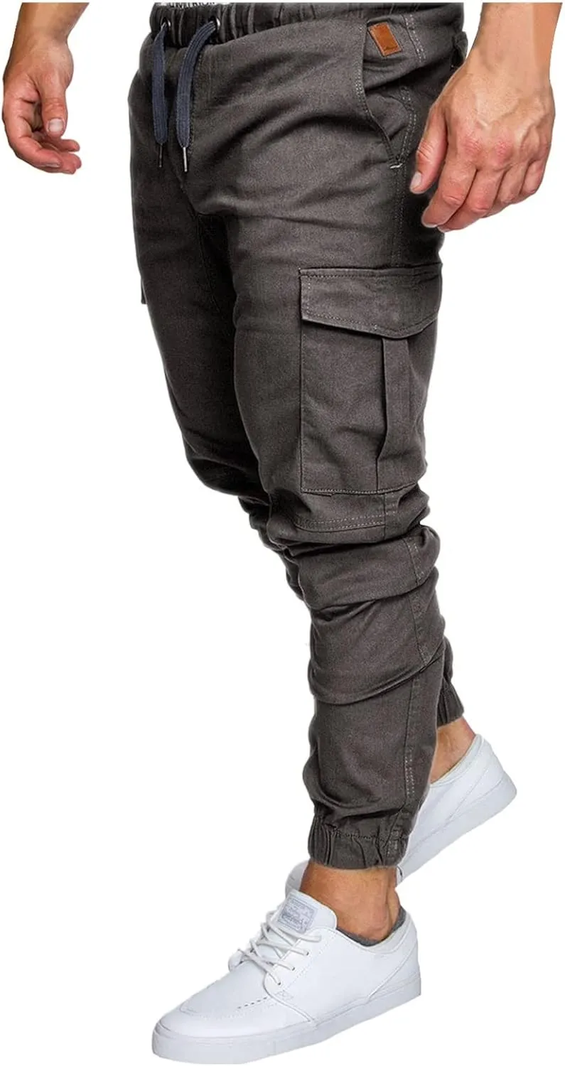 Cargo Sweatpants for Men Mens Lounge Pants Men Casual Cargo Pants Hiking Pants Workout Joggers Men's Reflective Cargo