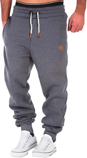 Cargo Sweatpants for Men Mens Lounge Pants Slim Fit Workout Training Thigh Mesh Gym Jogger Pants with Zipper Pockets