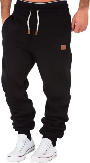 Cargo Sweatpants for Men Mens Lounge Pants Slim Fit Workout Training Thigh Mesh Gym Jogger Pants with Zipper Pockets