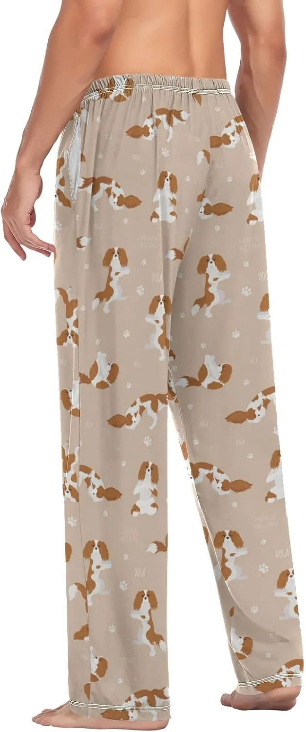 Cavalier King Charles Spaniel Men's Pajama Pants Sleepwear Lounge Pajama Bottoms