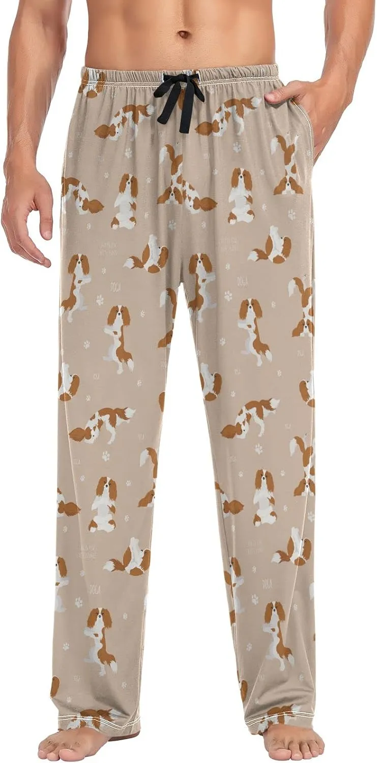 Cavalier King Charles Spaniel Men's Pajama Pants Sleepwear Lounge Pajama Bottoms