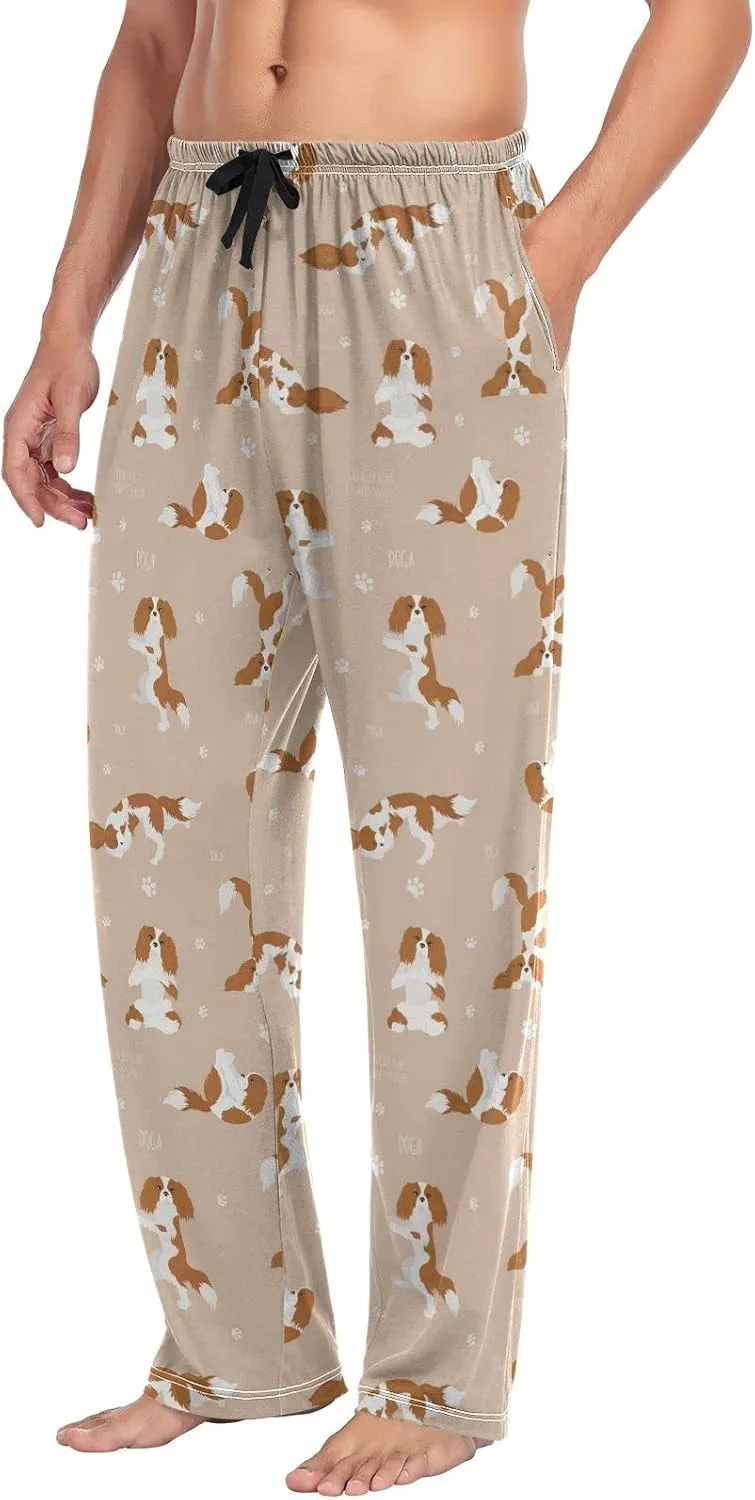 Cavalier King Charles Spaniel Men's Pajama Pants Sleepwear Lounge Pajama Bottoms