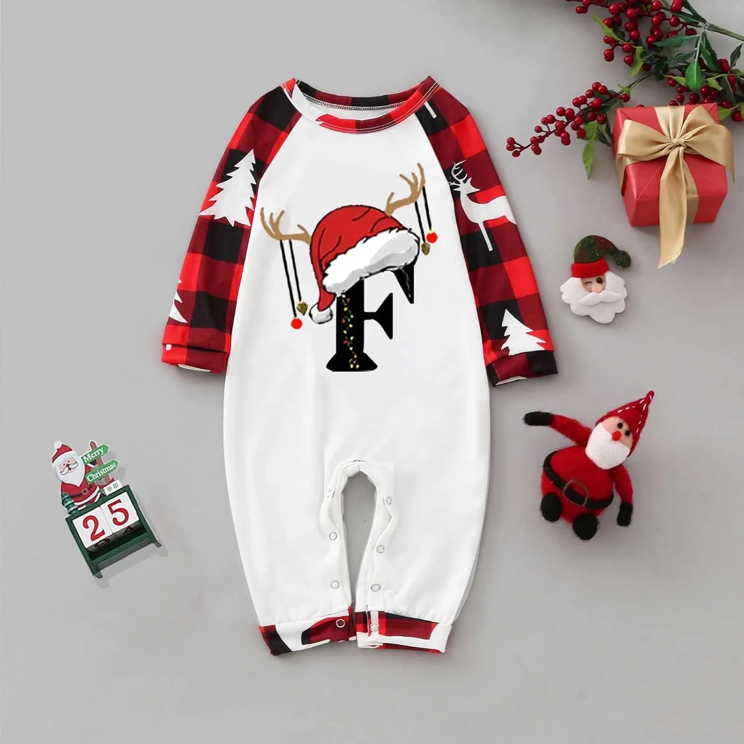 Christmas Pajamas for Family 2024 Holiday Christmas Pjs for Family Xmas Pajamas Matching Sets for Couples Sleepwear