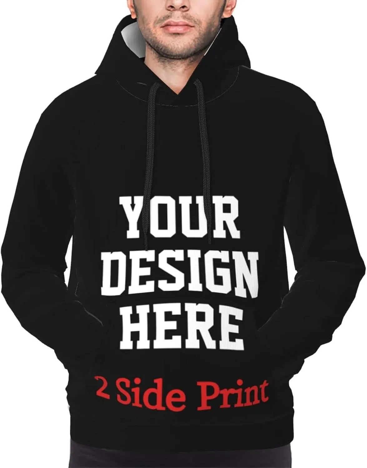Custom Hoodie Design Your Own Hoodies Add Your Own Name Picture Text Black Personalized Hoodies