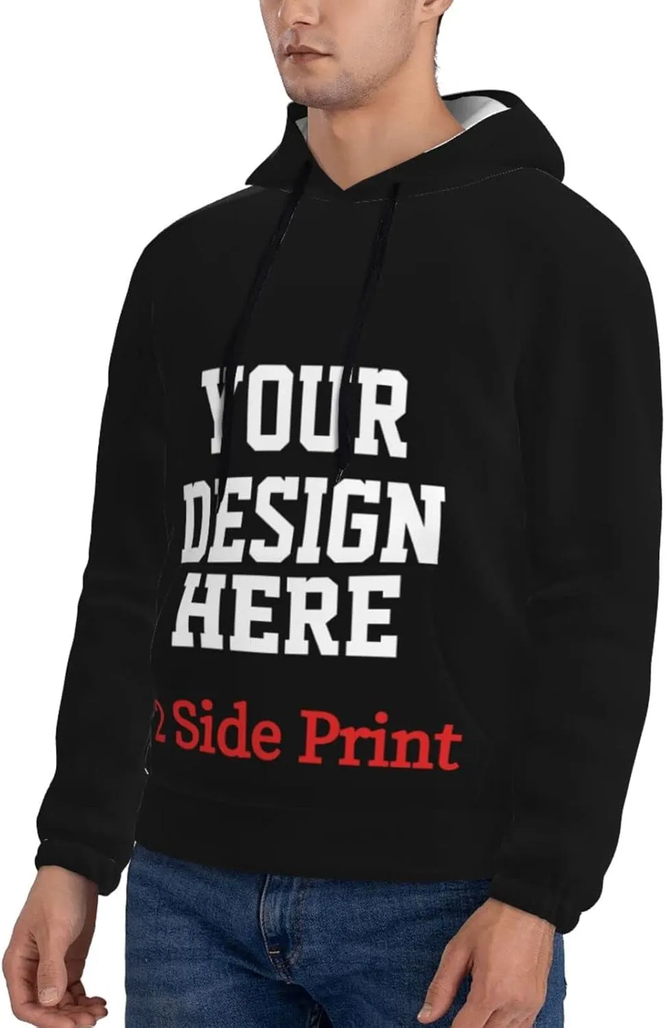 Custom Hoodie Design Your Own Hoodies Add Your Own Name Picture Text Black Personalized Hoodies