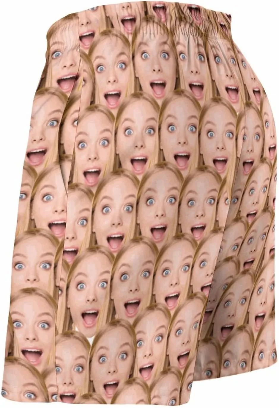 Custom Mens Swim Trunks with Faces Quick Dry Surf Board Shorts Personalized Photos Gifts