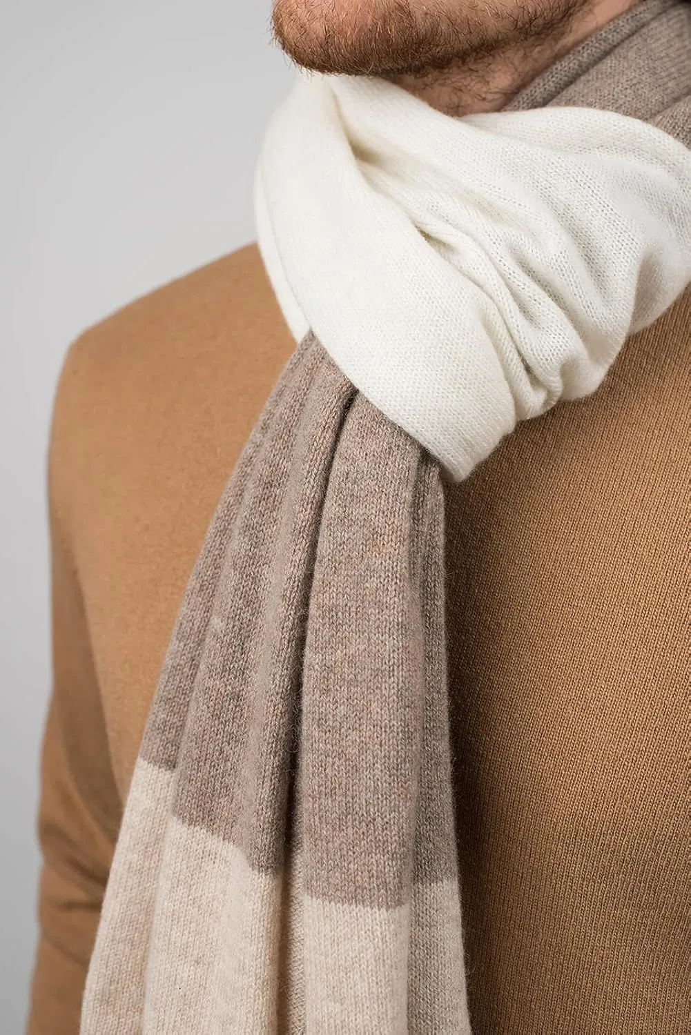 Dalle Piane Cashmere - 3 colors scarf 100% cashmere - Made in Italy - Man