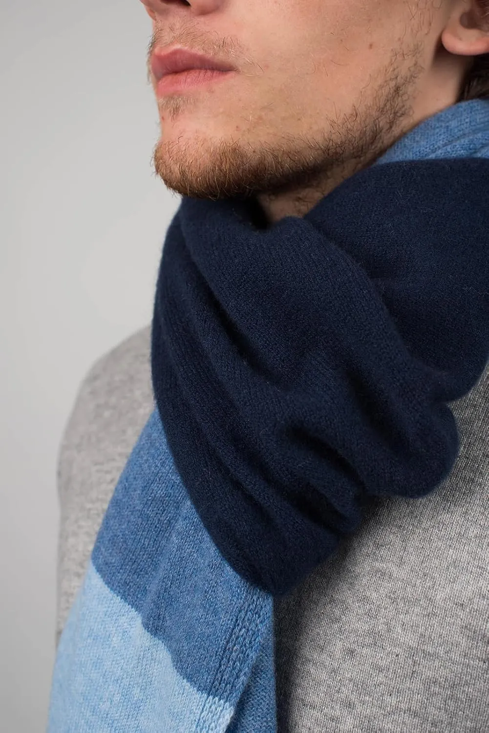 Dalle Piane Cashmere - 3 colors scarf 100% cashmere - Made in Italy - Man