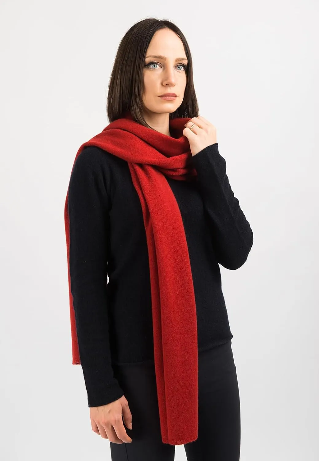 Dalle Piane Cashmere - Broad Scarf 100% cashmere - Made in Italy - Woman/Man