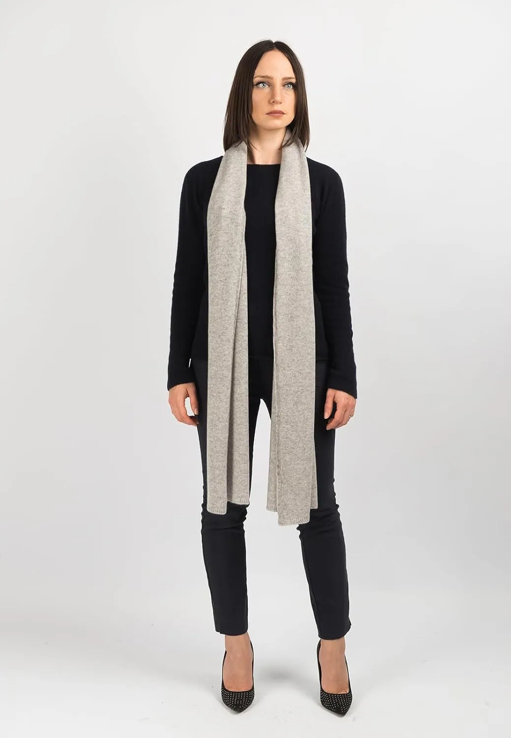Dalle Piane Cashmere - Broad Scarf 100% cashmere - Made in Italy - Woman/Man