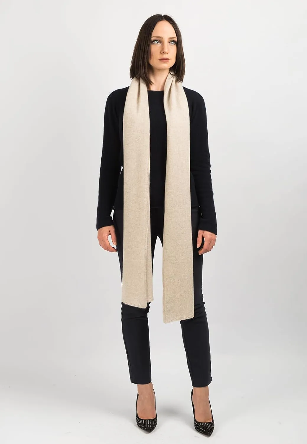 Dalle Piane Cashmere - Broad Scarf 100% cashmere - Made in Italy - Woman/Man