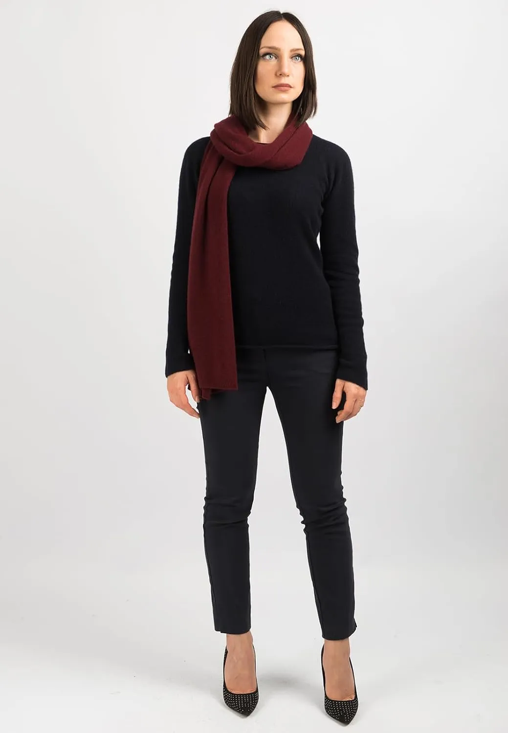 Dalle Piane Cashmere - Broad Scarf 100% cashmere - Made in Italy - Woman/Man